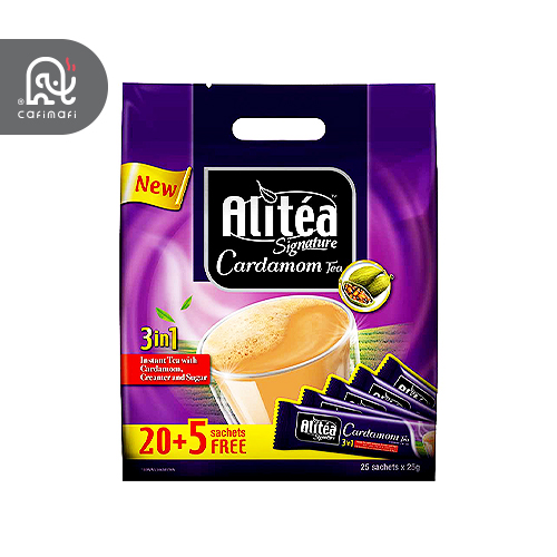شیر چای علی تی با طعم هل 25 عددی