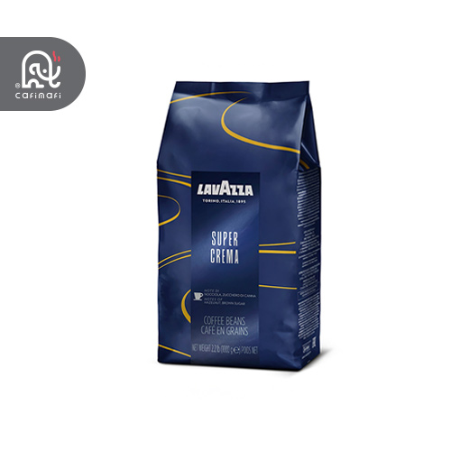 دانه قهوه لاوازا سوپر کرما Super Crema یک کیلویی