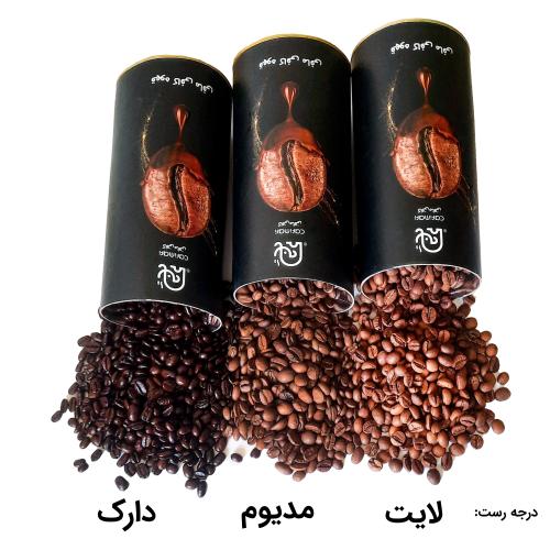 دانه قهوه ای کی  100% روبوستا